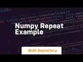 numpy repeat example