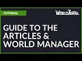 World Anvil Articles World Manager Athena Tutorial