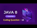 Stream API in Java 8 Interview Questions Q13 Remove Duplicate Words from a List using java8
