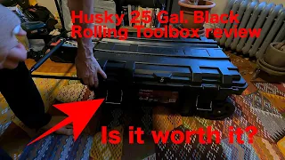 Husky 25 Gal rolling toolbox review - a big mama for your tools 2024