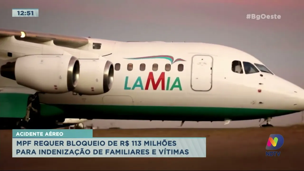 MPF pede bloqueio de R$113 milhões para indenização de familiares e vítimas do voo da Chapecoense