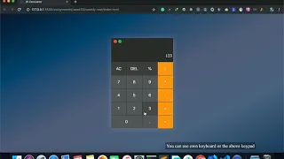 JavaScript Calculator - Macbook like Calculator