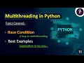 Race condition in Python Multithreading in Python What is Race Condition