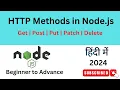 - HTTP Methods Get Post Put Patch Delete in Node js