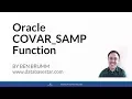 Oracle COVAR - SAMP Function