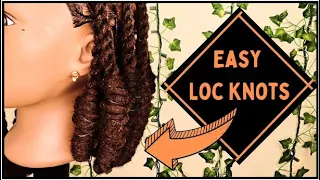 How to do Loc Knots Easy Simple Loc Styling Techniques Dreadlock Hairstyles