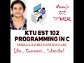 S2 SYLLABUS 102 PROGRAMMING IN Module 2 case statement