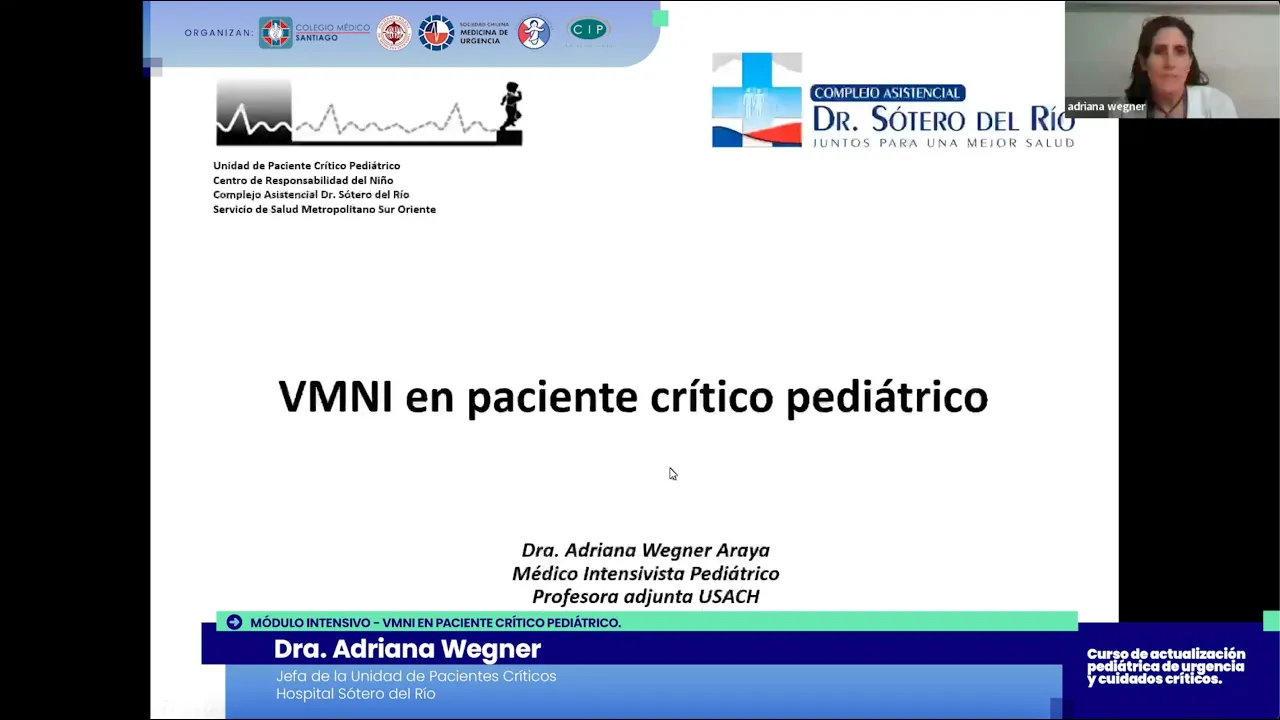 Clase: VMNI en paciente crítico pediátrico.