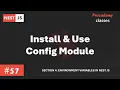 Install Use Config Module Environment Variables in Nest JS A Complete Nest JS Course