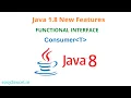 Java 1 8 New features Predefined Functional Interface Consumer Java 8 Consumer Interface