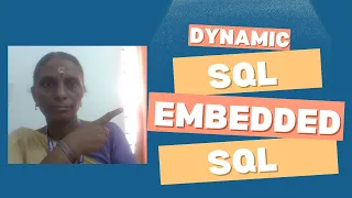 Embedded SQL Dynamic SQL