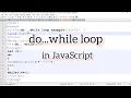 What is a do while loop