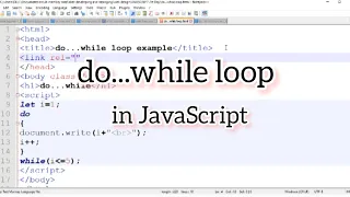 What is a do while loop