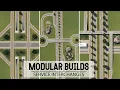 3 Simple Easy VANILLA Service Interchange Designs In Cities Skylines Modular Builds