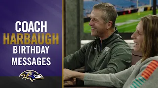 Special Messages for John Harbaugh s 60th Birt ay Baltimore Ravens