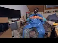 Unboxing Blue Glossy Silicone Muscle Suit