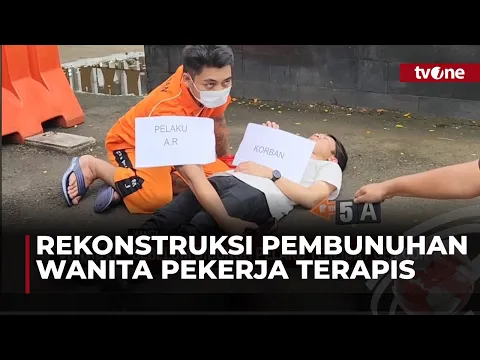Pembunuhan Terapis, Pelaku Peragakan 18 Adegan Rekonstruksi