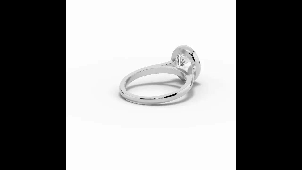 Oval Lumière Bezel Solitaire