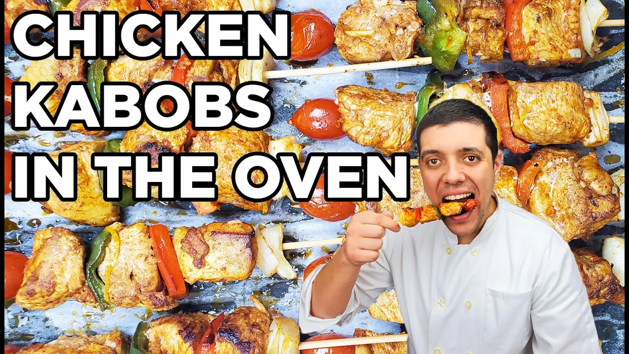 Chicken Kabobs in the Oven - Juicy Chicken Skewers