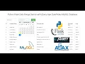 Python Flask Date Range Search with jQuery Ajax DatePicker MySQL Database