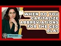 When Do You Capitalize Abbreviations For The GED RLA - Your GED Coach