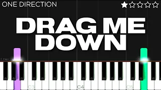 Download One Direction - Drag Me Down | EASY Piano Tutorial MP3