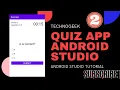 Quiz App in Android Studio using Java Android Studio Tutorial Part 2 Quiz Activity Layout