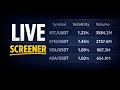 Live Crypto Market Screener in Python Filtering Noise in Real Time