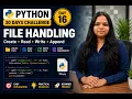 Python Day 16 File Handling Python in 30 Days