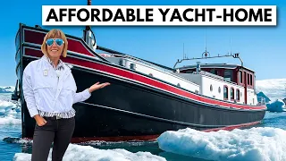 DITCH THE HOUSE 🤯 2004 Luxe Motor 22M Dutch Steel Yacht Tour