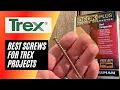 Best Screws for Trex Composite Deck Projects