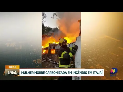 Vítima fatal: mulher morre em incêndio que devastou residências em Itajaí