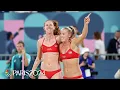 U S duo Kelly Cheng Sara Hughes take down Czechia in straight sets Paris Olympics NBC Sports
