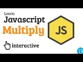 04 How to multiply two values - Javascript Beginner Exercises Tutorial Interactive