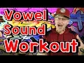 Vowel Sound Workout Phonics Song for Kids Exercise and Movement Song Jack Hartmann