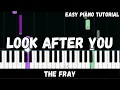 Download Lagu The Fray - Look After You (Easy Piano Tutorial)