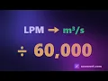 HVAC Airflow Reading LPM When the Unit Is Rated in