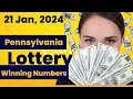 Pennsylvania Evening Lottery Draw Results - 21 Jan 2024