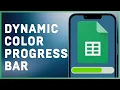 How To Dynamically Change Progress Bar Color Based on Value in Google Sheets