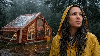 ☔️ŞİDDETLİ YAĞMURDA TEK BAŞINA KAMP