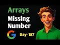 Missing number in an Array Array - L1 Strivers A-Z DSA 3 1 10