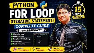 Python For Loop in 15 Minutes Complete Beginner Guide with Examples Iterative Statements