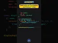 Destructuring Function Parameters in JavaScript in 30 Sec