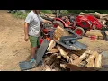 Matt at Firewood on the Hill making the LS37Pro produce great firewood with 6 way box wedge