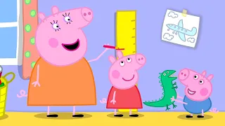 Peppa Pig Learns to Measure Her HEIGHT Peppa George Growing Tall Full Episodes 30 Minutes