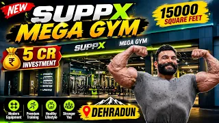 SuppX Gym Biggest Gym in Dehradun worth Rs 5 Crore 😱 #suppx #gym #dheradun 