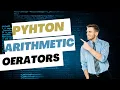 arithmetic operators in python pprh technologies python course bigginer to advanced