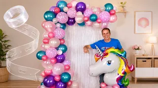 COMO HACER UN ARCO DE GLOBOS 😊👍 decoración con globos para cumpleaños ✨ Gustavo gg