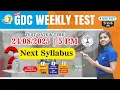 Download Lagu Free GDC Weekly Test | NEXT Syllabus 2025 | 24 August 5 PM Live #GDCWeeklyTest #NEXTSyllabus