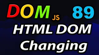 JavaScript HTML DOM - Changing HTML